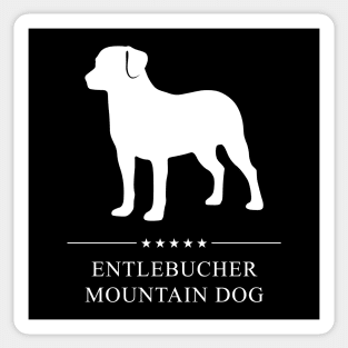 Entlebucher Mountain Dog White Silhouette Sticker